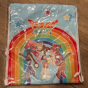 POP MART Peach Riot Drawstring Backpack